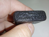 Vtg 1950s Ibelo Monopol Automatic Pocket Lighter Faux Leather Wrap West Germany