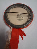 Antique 1909 Philipsburg PA Old Home Week Pinback Button Ribbon Medallion Weber