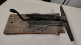 Antique No 0 Cast Iron Hand Saw Sharpening Vise Bench Mount Filing Tool Clamp