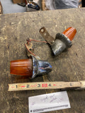 Vtg Signal Stat Amber Cab Marker Lights Pair Semi Truck Pickup International Har
