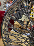 80 Diamond Pearl Spoke Front Wheel Harley Sportster Dyna FXR 84-99 DD 19" Chrome