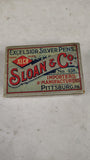 Vintage Sloan & Co Excelsior Silver Pens No 458 Nib Box Pittsburg PA Antique