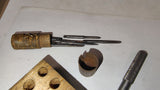Vintage Machinist Lot Tap Wrench Set Screw Extractor Pin Punch Tool and MORE!
