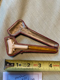 1890's Vintage Meerschaum Bone Cigar Pipe Case Mini Victorian Cheroot Antique Co