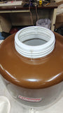 Vintage Coleman 1 Gallon Picnic Water Jug Cooler Butternut Brown White USA