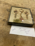 Vtg Chrysler Key Blank Keychain Set Fobs Gold 50's Hot Rod Classic Display Case!
