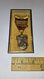 1956 Blackinton Fifty Yards Off Hand Shooting Medal Loyal Hanning Rifle W/ Box