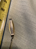 Vintage Pocket Watch FOB Chain -Antique 1890's Victorian 7" Dog Clip bar Silver!