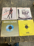 Vtg 7" 45 RPM Vinyl Record Lot 4 Rick Springfield Joe Walsh Greg Kihn lifes been
