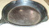 Vintage Griswold No 8 Cast Iron Skillet Small Logo 704 D Erie PA Flat Sits Flat