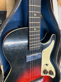 60's Holiday Harmony Stratotone Sunburst Electric guitar Restringed tuned!