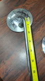 1970's Japan Motorcycle Mirrors 4" Round Chrome Long Stem Pair PAT 935569