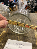 Anchor Hocking Clear Ribbed Jar Canister Moravian Star Glass Lid Airtight Seal