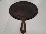 Vintage Unmarked Wagner Ware No. 9 Cast Iron Round Griddle 10 1/4 Inch