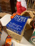 Vintage 60' Ivory Laundry soap Box Original NOS Advertising Sign Prop Display