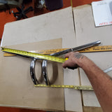 31.75 Wide Chrome Carlini Design Super Sweep 1.25" T-Bars Handlebars Dimpled New