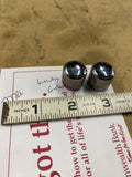 Pair Chrome Knurled Barrel Guitar Control Knobs Electric Vtg Allparts or Gotoh?