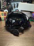 Daytona Half Shell Motorcycle Skull Cap Helmet HI GLOSS BLACK MEDIUM