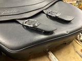 OEM Harley-Davidson Black Leather Motorcycle Saddle Bags Sportster 04^ 883 1200