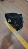 Vintage 1950s Black Velvet Half Hat Beaded Cocktail Fascinator Calot Cap