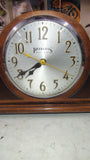 Vintage 1930s Peerless Electric Wood Tambour Mantel Clock 110V AC USA