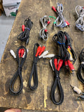 Huge Bulk Lot  Audio/Video Cables Jacks RCA Stereo Radio Composite Wire Connecto