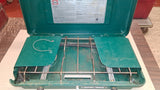 Vintage Century Primus 4660 Deluxe 2 Burner Propane Camp Stove Green 22"