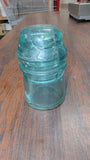 Antique Aqua Glass Telegraph Insulator CD 145 Brookfield Signal
