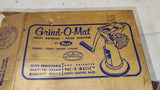 1960's Rival Grind-O-Mat Meat Grinder 10-172 White Vac-O-Matic Base Box & Manual