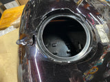 Harley Touring Dark Maroon Fuel Gas Tank Emblems 2008+ Clean Factory paint Nice