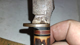 Vintage Western USA H40 Curved Skinner Knife Heavy Rust Patina Restoration Proje