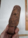 Antique Carpenter Cooper Wood Mallet Carving Framing Woodworking Hammer Primitiv