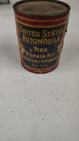 Vintage 1912 United States Automobile Tire Repair Kit Can Tube Patches Antique