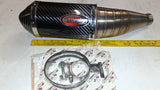 Scorpion Slip-On Oval Carbon Fiber Exhaust Muffler 2008^ Suzuki GSXR600/750-K8