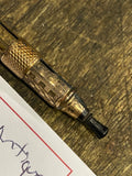 Vintage Gold? Plated? Retractable Fountain Dip Pen Victorian Antique Nib Retract