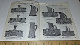 VTG 1967 Reprint - "Genuine Rich American Deep Cut Glass"- 1913 By D. James