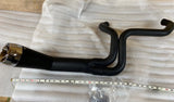 2 into 1 Black Turn out Exhaust Pipe Harley Sportster 883 1200 2007^ No Hardware