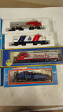 Vintage HO Scale Model Train Lot Model Power AHM Santa Fe Locomotives