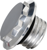 BILLET 12 POINT NON-VENTED POLISHED FUEL CAP HARLEY FLTRX FLHX