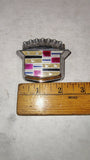 89- 93 Cadillac DeVille Trunk Key Hole Cover Crest Emblem Sliding Badge 20731450