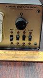 Vintage General Radiotelephone Co. Model 615 SWR Bridge Wattmeter w/ Cable