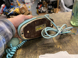 Stromberg-Carlson Aqua Turquoise Rotary Desk Telephone Vintage Oval Collectible