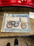 Kawasaki KZ1000-D1 Motorcycle Owner's Manual Z1R