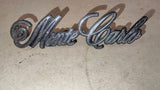 1973-1977 Chevy Monte Carlo Fender Script Emblem Badge OEM 328945