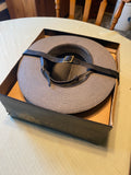 Stratton Gray Self-Forming Campaign Hat straw Ranger Military Vtg Ohio State