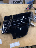 Harley FLHXS Left Sidecover Vivid Black Pinstripe Touring 09^ Street Road Glide