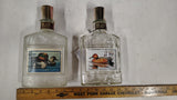2 Vintage Jim Beam Duck Stamp Series Decanters Green-Winged Cinnamon Teal