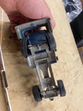 Vintage Hubley #1490 Blue Log Truck Cast Toy - Metal Ford Vehicle Collectible