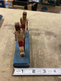 20's Vintage Wooden Boxing Game Toy Folk Hobo Art Push Button Boxers Primitive