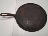 Vintage Unmarked Wagner Ware No. 9 Cast Iron Round Griddle 10 1/4 Inch